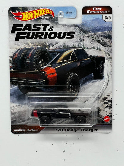 Hot Wheels Premium Fast & Furious Fast Superstars '70 Dodge Charger 1:64 Diecast