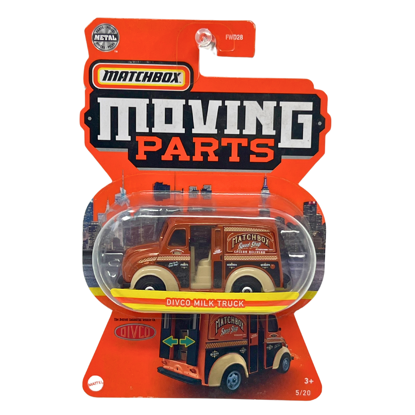 Matchbox Moving Parts Divco Milk Truck 1:64 Diecast