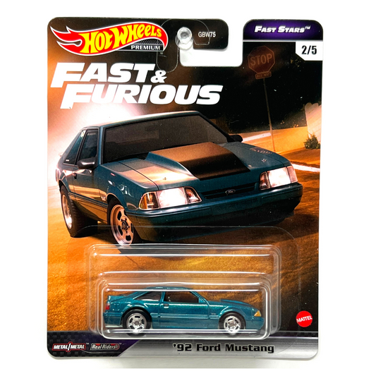 Hot Wheels Premium Fast & Furious Fast Stars '92 Ford Mustang 1:64 Diecast