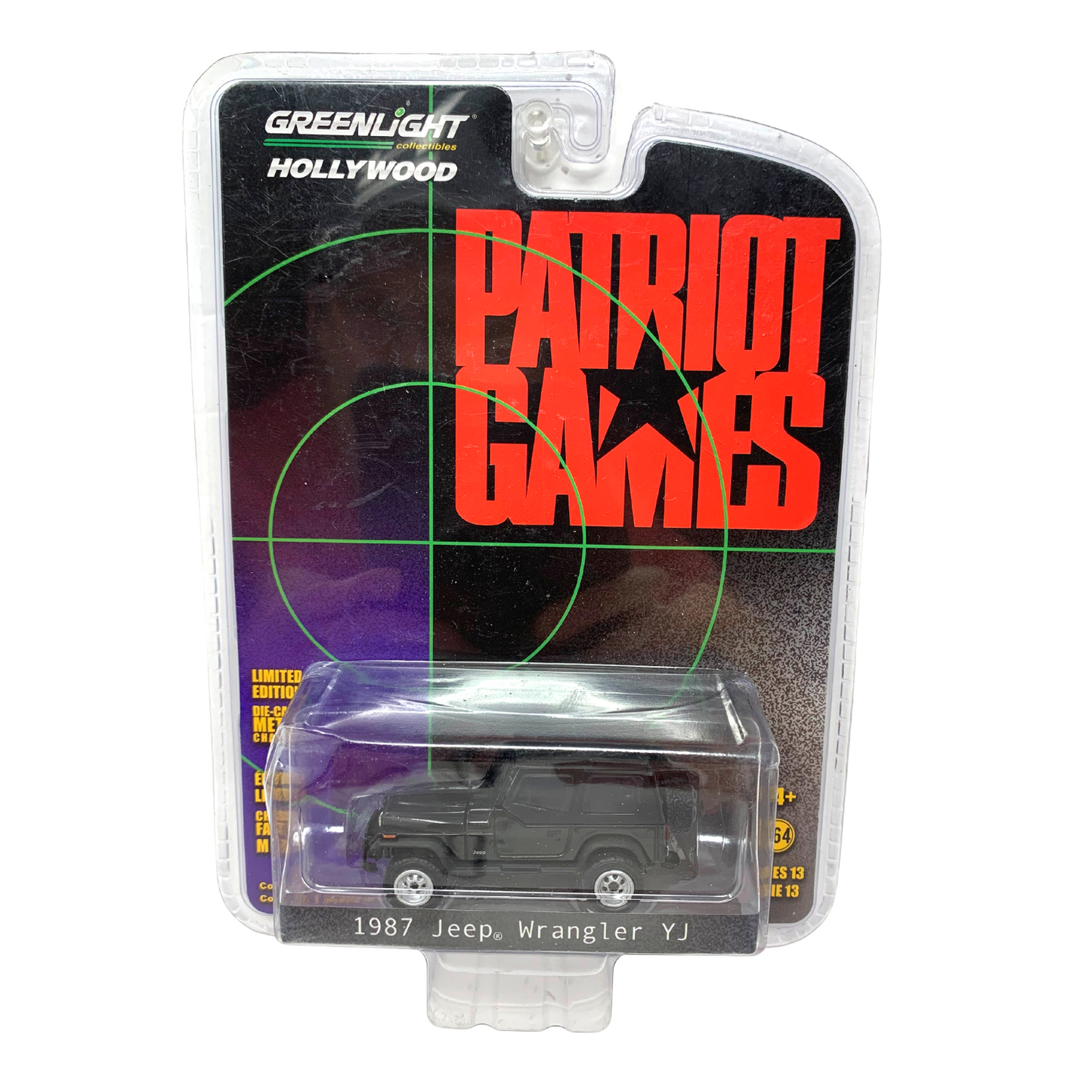 Greenlight Hollywood Patriot Games 1987 Jeep Wrangler YJ 1:64 Diecast