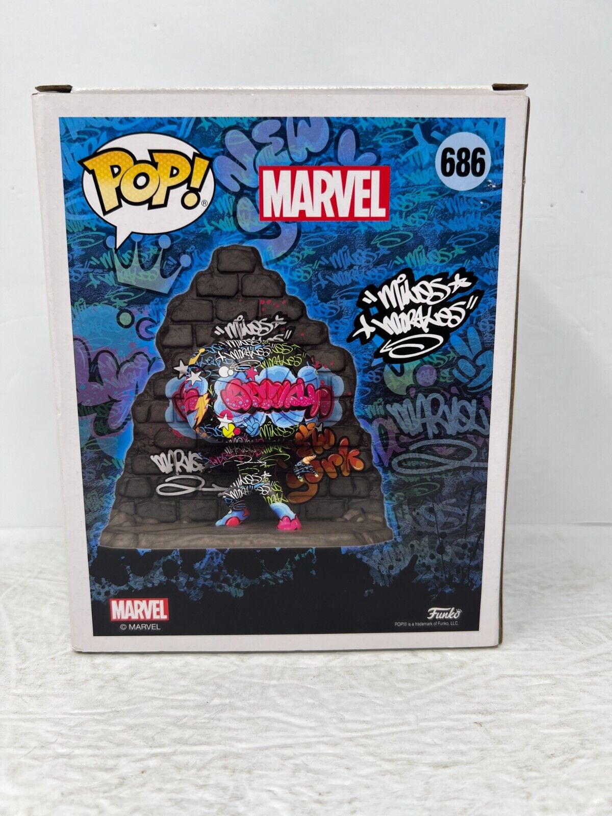 Funko Pop! Marvel #686 Miles Morales Street Art Collection Bobble-Head Vaulted