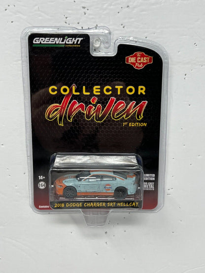 Greenlight Collector Driven 2018 Dodge Charger SRT Hellcat Dirty 1:64 Diecast