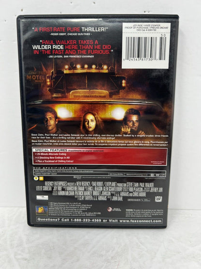 Joy Ride (DVD, 2012) Horror Paul Walker Good Condition!!!