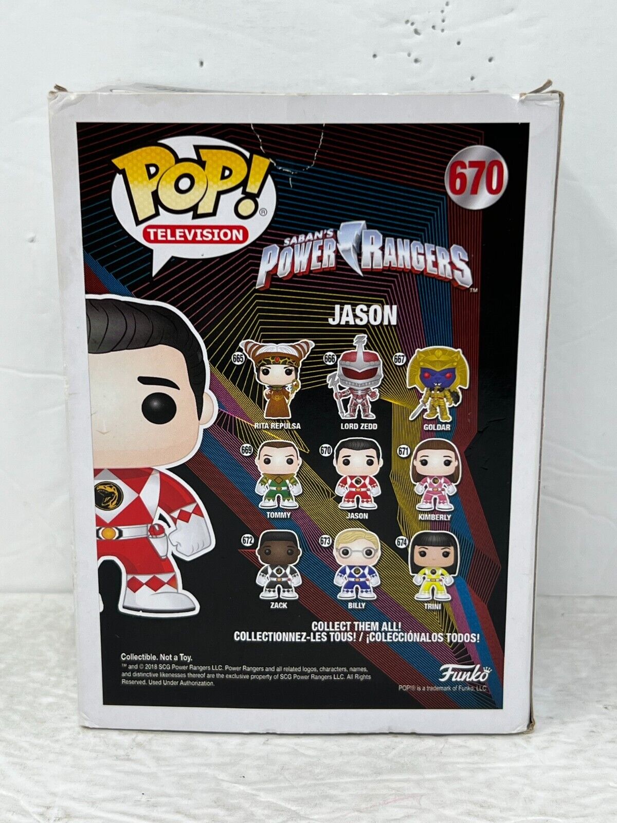 Funko Pop! Television Power Rangers #670 Jason Red Ranger Vinyl Figure Vaulted