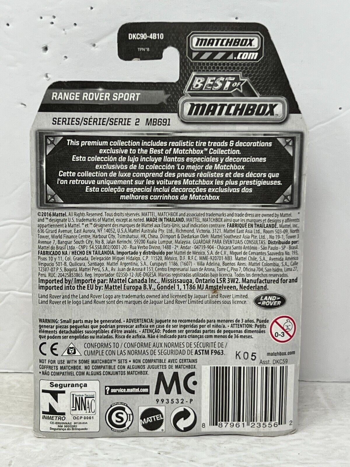 Matchbox Range Rover 2006 Matchbox Best of Matchbox Range Rover Sport 1:64 Diecast – Wheelers n ...