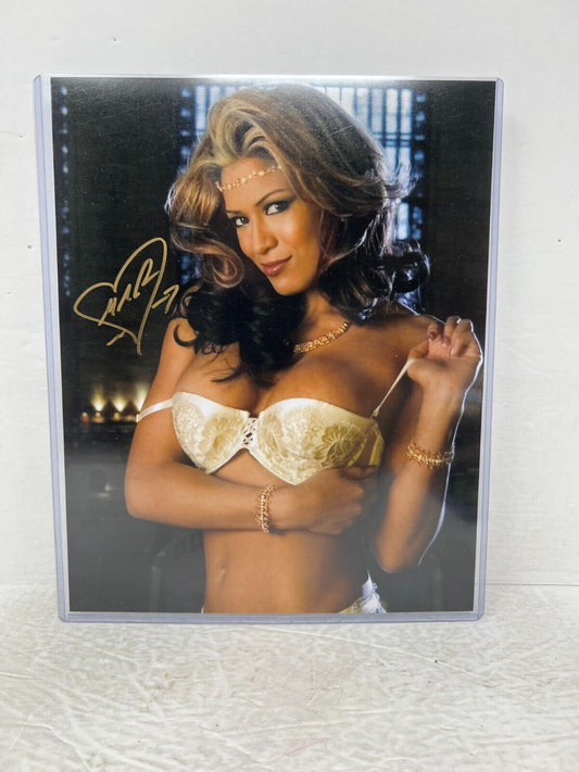 WWE Melina Autographed Signed 8X10 Photo Funhouse
