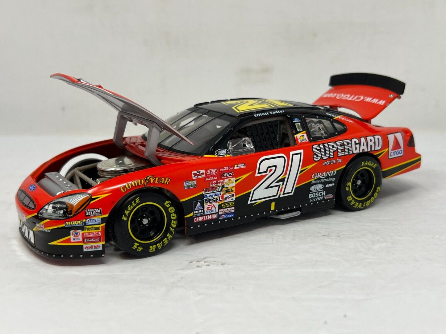 Action Nascar #21 Elliott Sadler Citgo 2000 Ford Taurus 1:24 Diecast