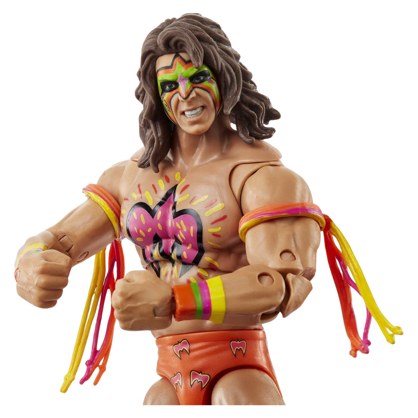 WWE Ultimate Warrior Ultimate Edition Fan Takeover Action Figure W/ Belts Mattel Toys
