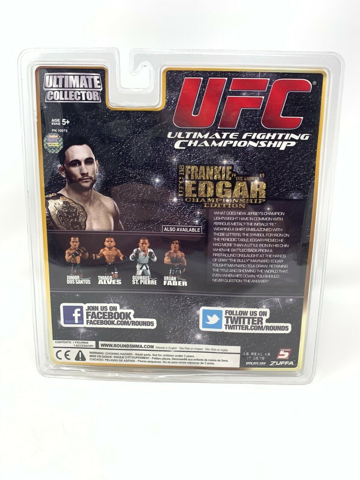 Round 5 UFC Frankie “The Answer” Edgar Ultimate Collector UFC 118 Action Figure