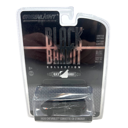 Greenlight Black Bandit Series 24 2020 Corvette C8 Stingray 1:64 Diecast