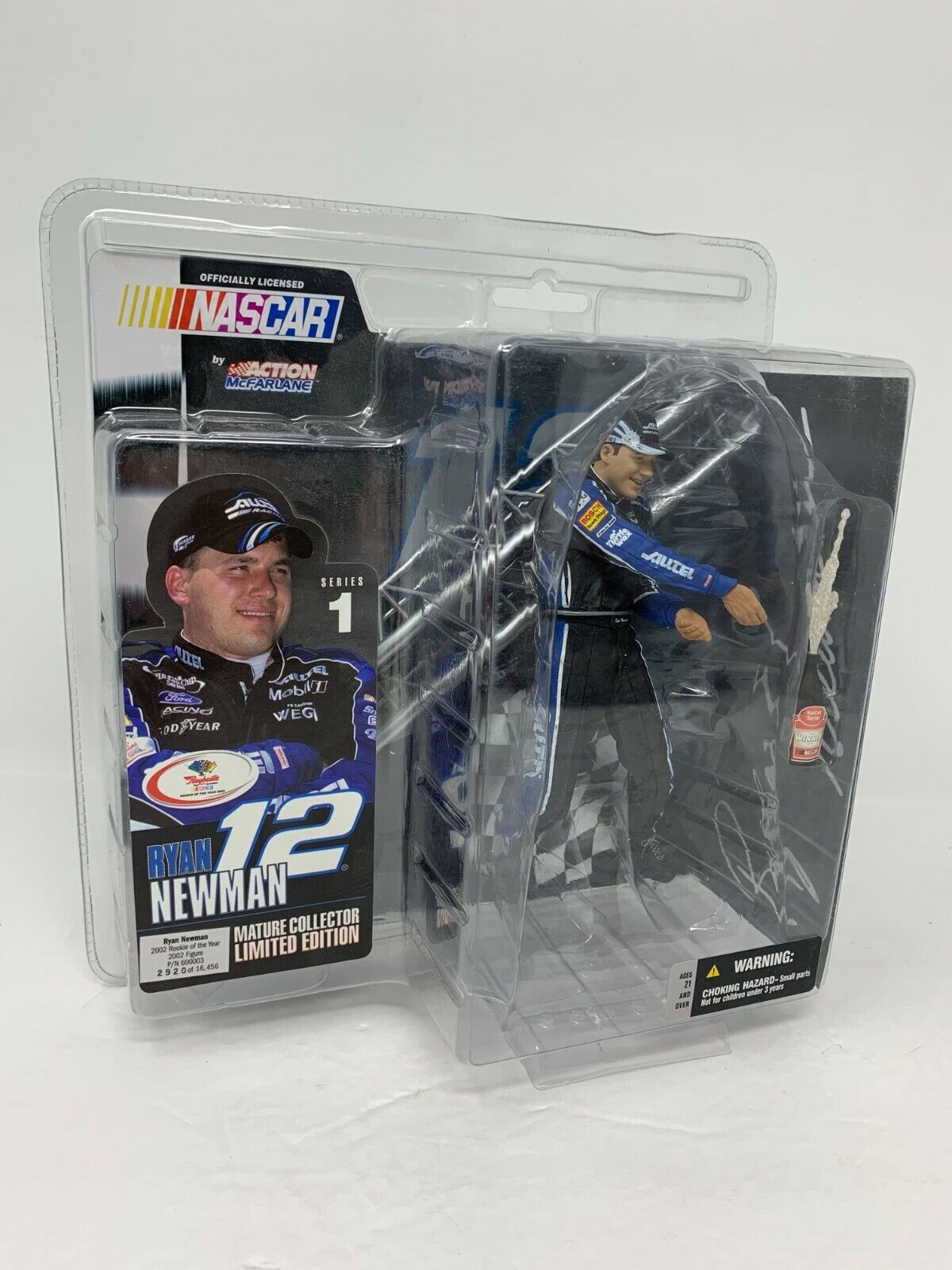 McFarlane Action Nascar Ryan Newman Series 1 Alltel Rookie of the Year Figurine