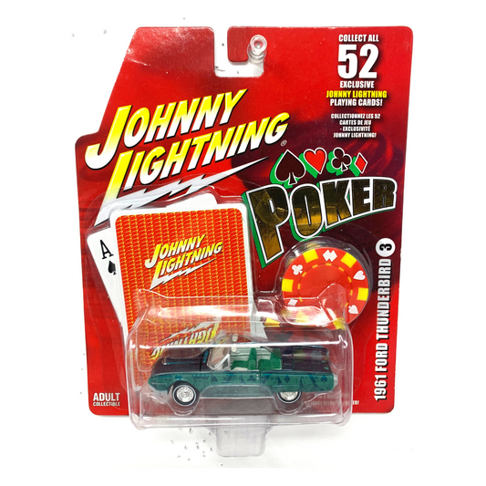 Johnny Lightning Poker 1961 Ford Thunderbird 1:64 Diecast