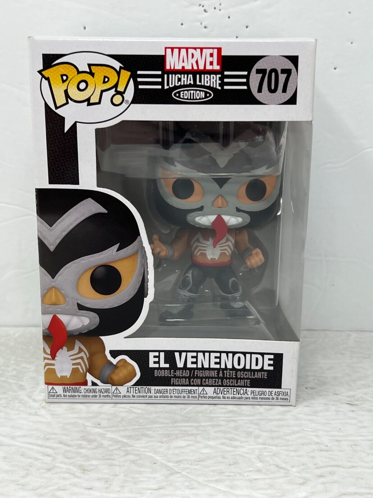 Funko Pop! Marvel Lucha Libre #707 El Venenoide Bobble-Head