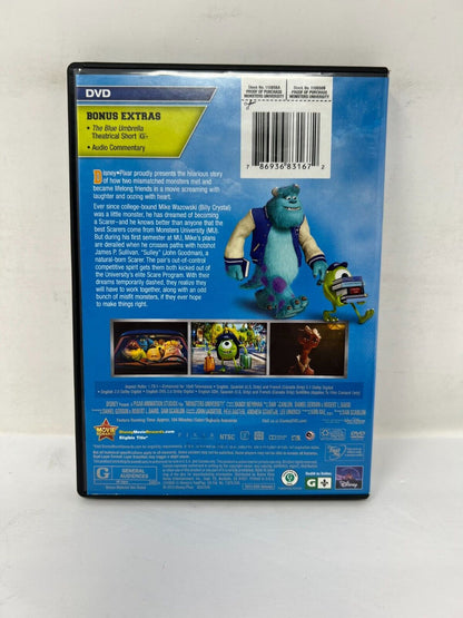 Disney Pixar Monsters University (DVD, 2013) Good Condition!!!