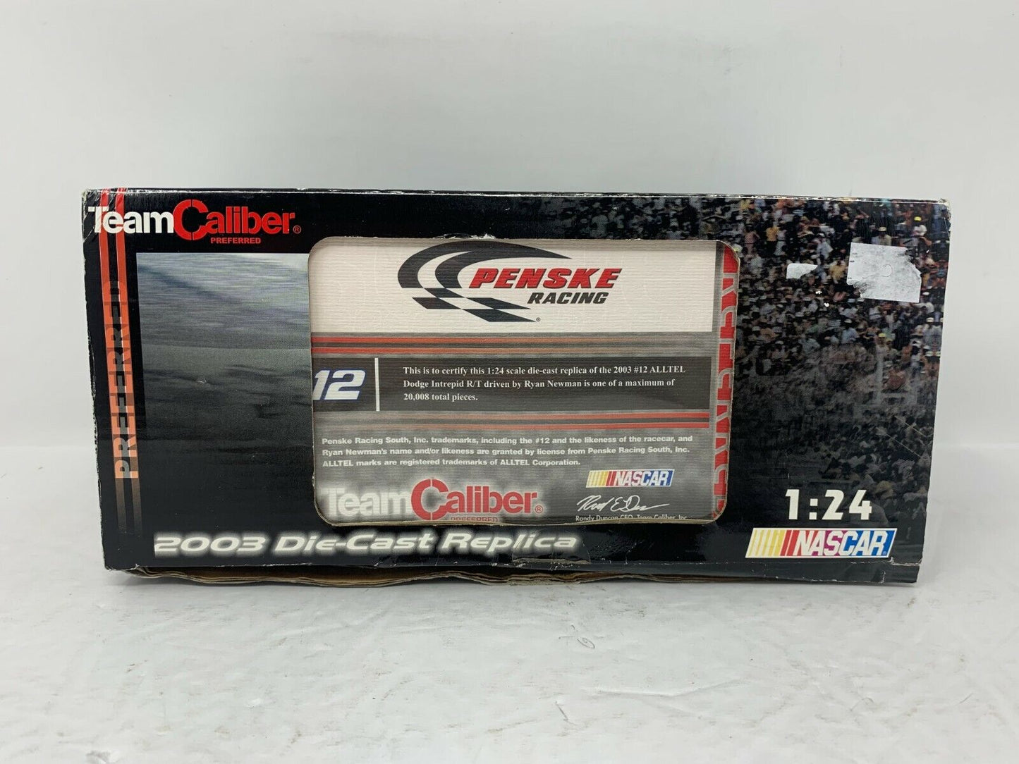 Team Caliber Nascar #12 Ryan Newman Alltel 2003 Dodge Intrepid RT 1:24 Diecast