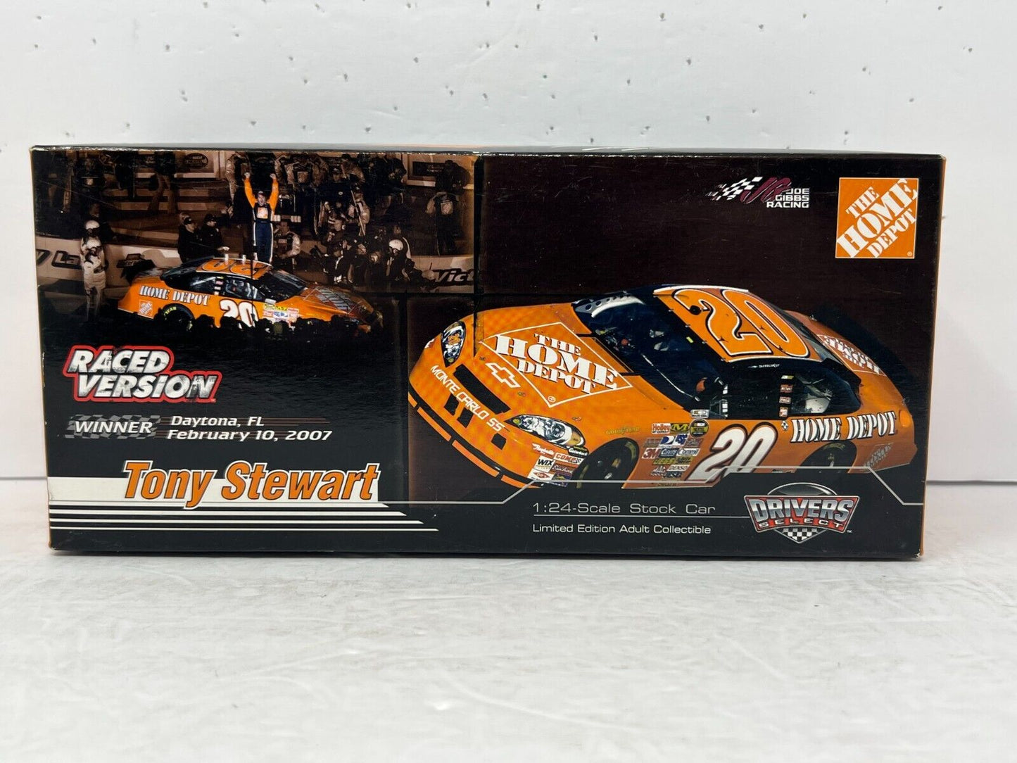 Motorsports Authentics #20 Tony Stewart Bud Shootout Raced Win 1:24 Diecast