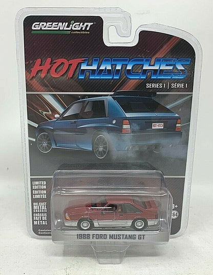 Greenlight Hot Hatches Series 1 1988 Ford Mustang GT 1:64 Diecast