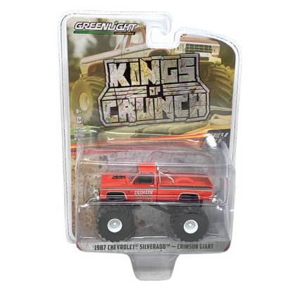 Greenlight Kings of Crunch 1987 Chevy Silverado Crimson Giant 1:64 Diecast