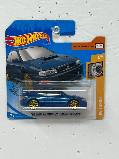 Hot Wheels HW Turbo 1998 Subaru Impreza 22B-STi Version JDM 1:64 Diecast Short