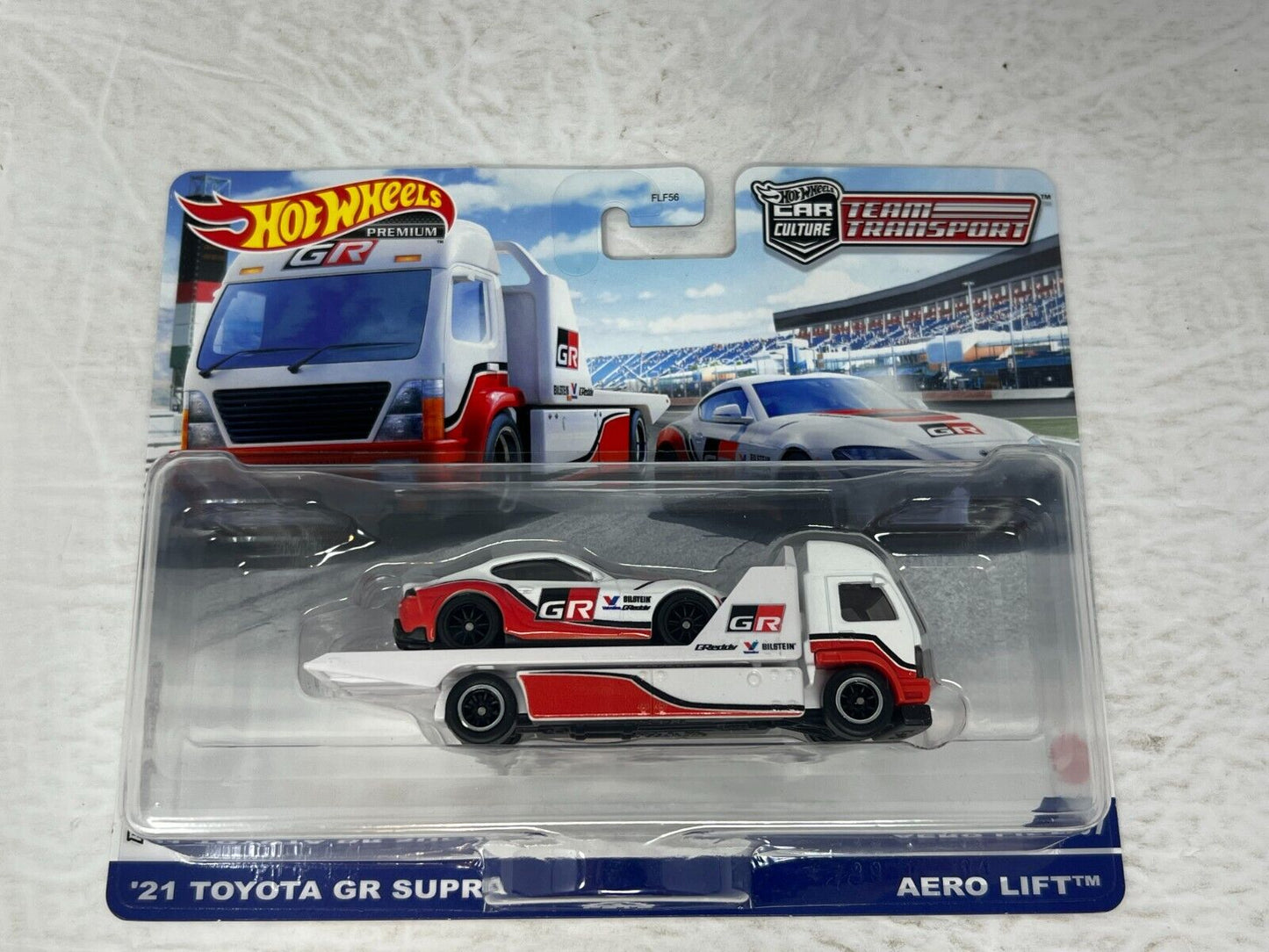 Hot Wheels Premium '21 Toyota GR Supra Aero Lift #37 Team Transport 1:64 Diecast