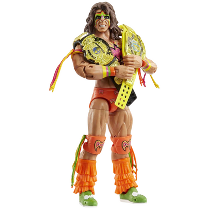 WWE Ultimate Warrior Ultimate Edition Fan Takeover Action Figure W/ Belts Mattel Toys