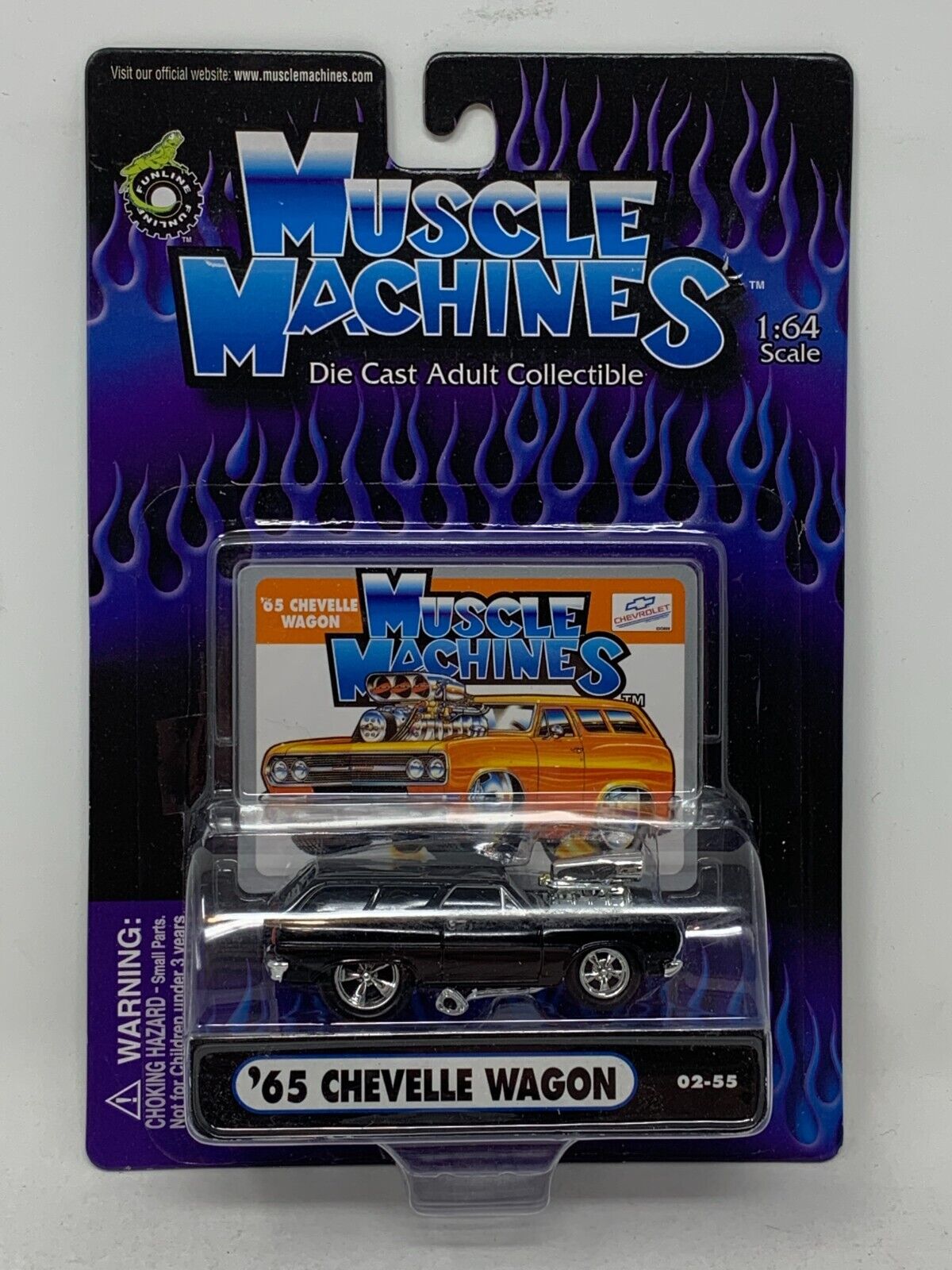 Muscle Machines '65 Chevelle Wagon 1:64 Diecast