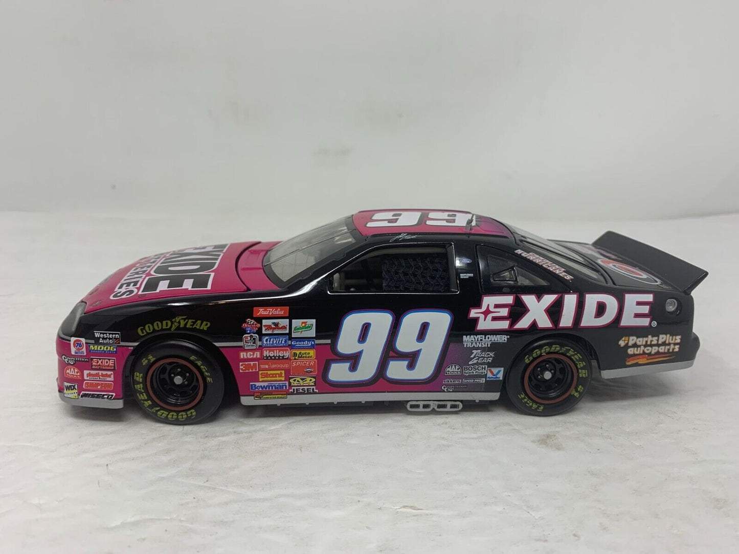 Action Nascar #99 Jeff Burton Hurricanes Exide 1997 T-Bird Elite 1:24 Diecast