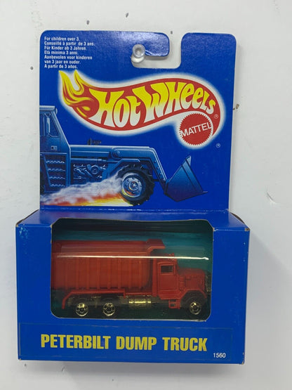 Hot Wheels Blue Box Peterbilt Dump Truck 1:64 Diecast Vintage