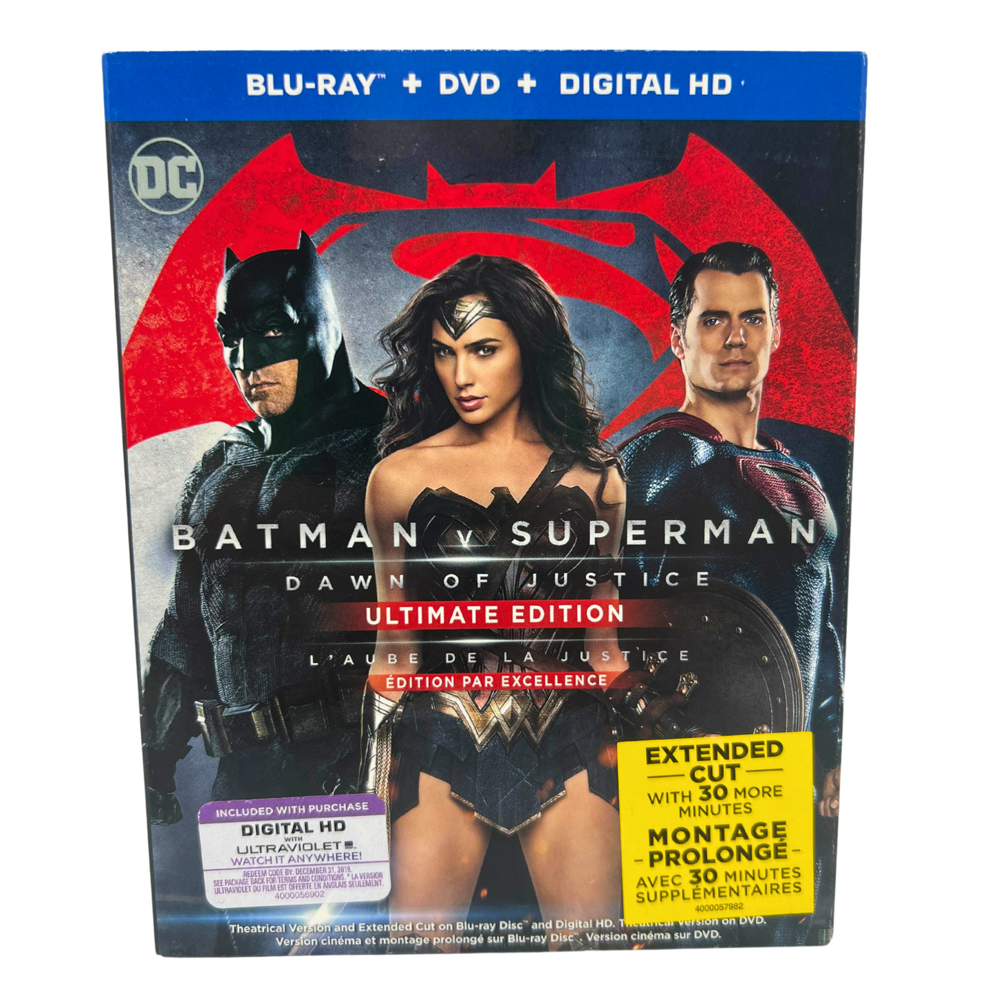 Batman v Superman: Dawn of Justice (Blu-ray, 2016) DC Movie Good Condition!!!