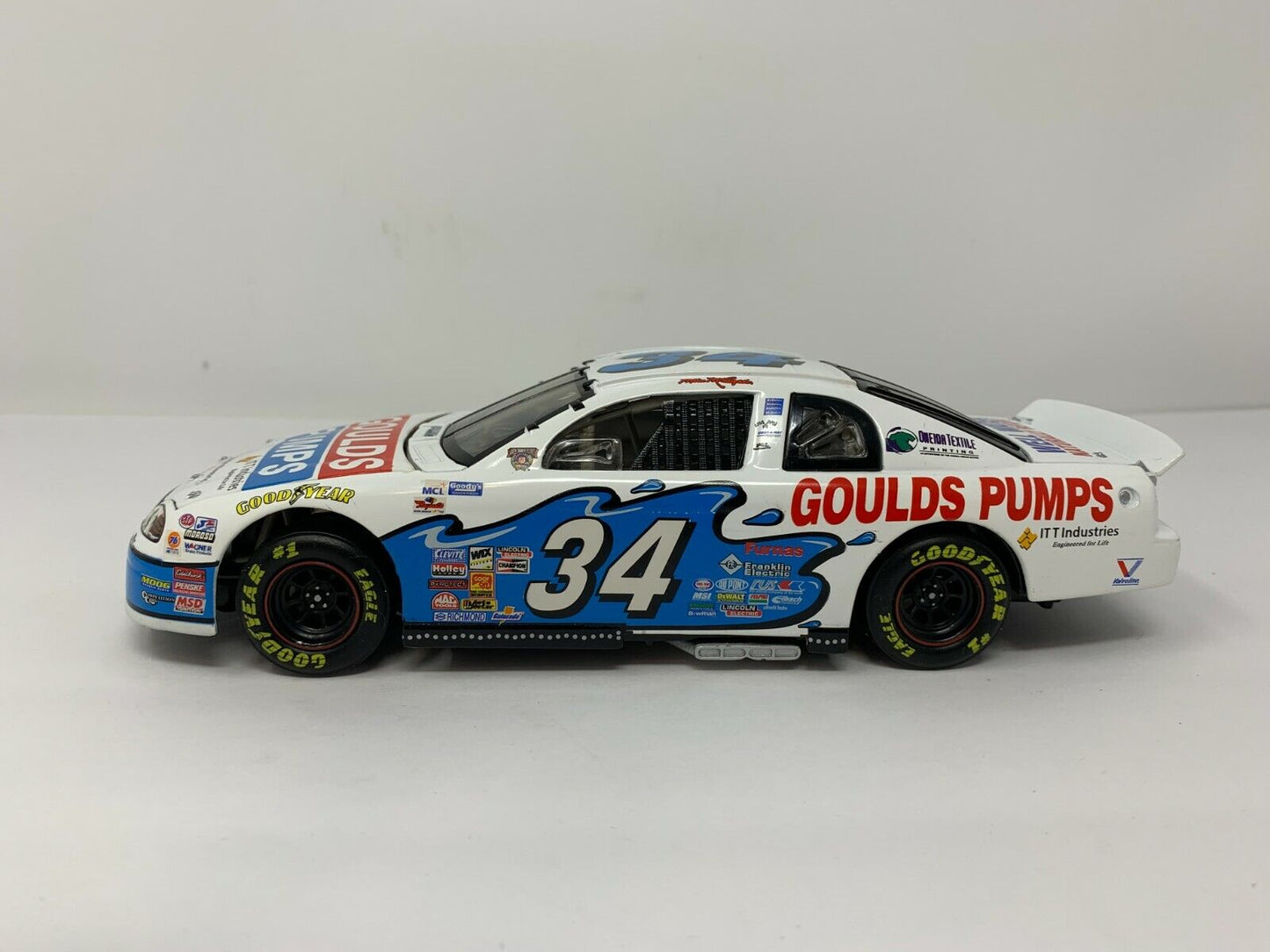 Action Nascar #34 Mike McLaughlin Gould Pump 1998 Chevy Monte Carlo 1:24 Diecast