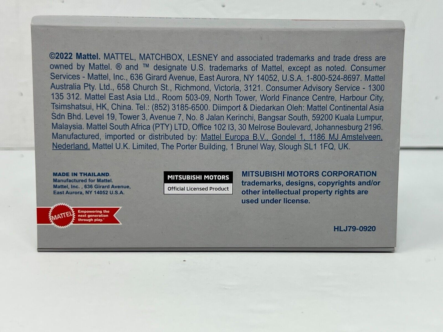 Matchbox Mattel Creations 1975 Mitsubishi Lancer Celeste 1:64 Diecast