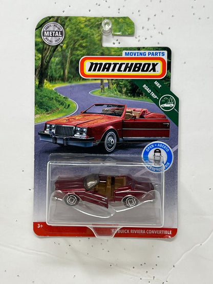 Matchbox Moving Parts MBX Road Trip '83 Buick Riviera Convertible 1:64 Diecast