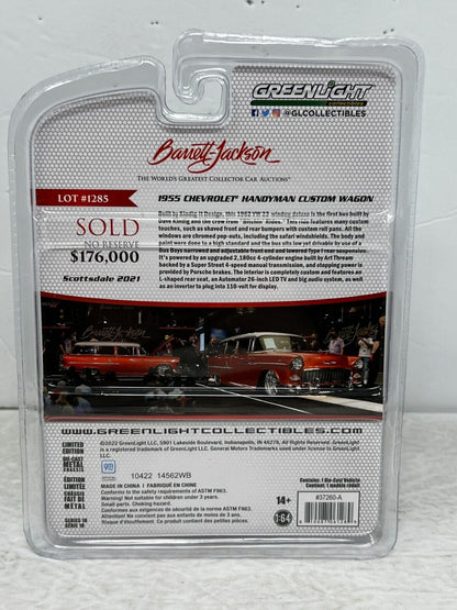 Greenlight Barrett-Jackson 1955 Chevrolet Handyman Custom Wagon 1:64 Diecast