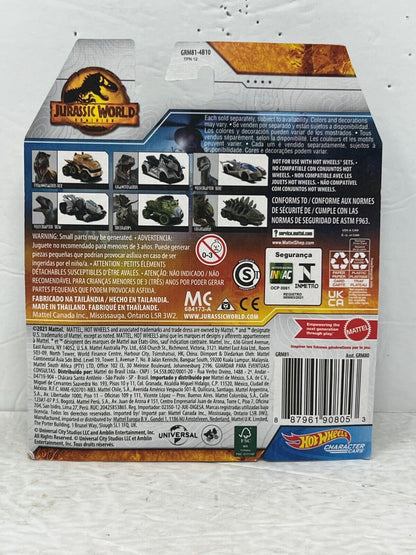 Hot Wheels Character Cars Velociraptor Beta Jurassic World Dominion 1:64 Diecast