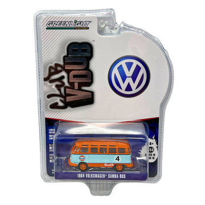 Greenlight Club V-Dub 1964 Volkswagen Samba Bus 1:64 Diecast