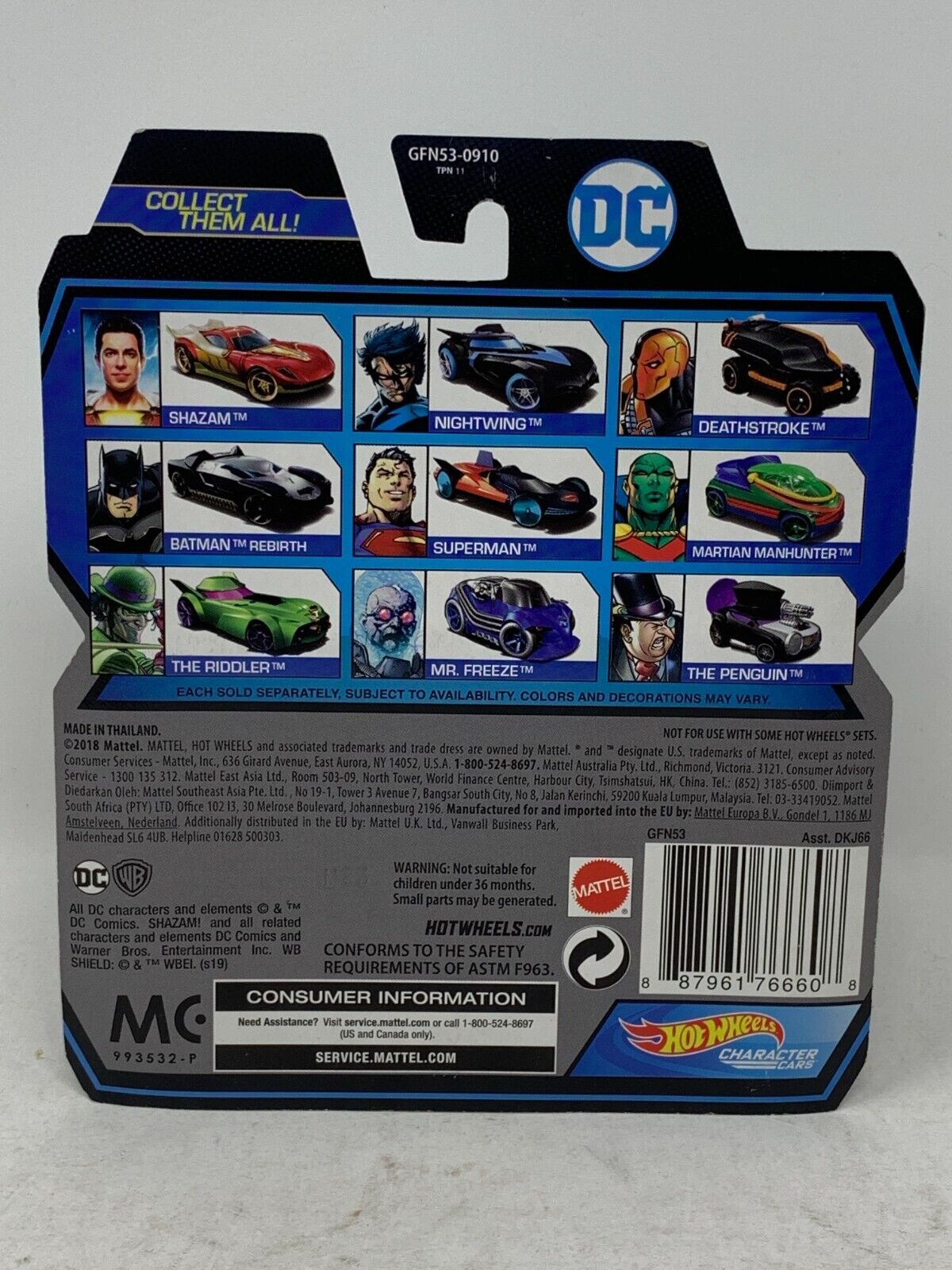 Hot Wheels DC Character Cars Martian Manhunter 1:64 Diecast