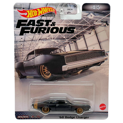 Hot Wheels Premium Fast & Furious '68 Dodge Charger 1:64 Diecast