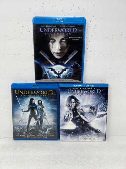 Underworld 3-Movie Blu-ray Collection Fantasy Movie Good Condition!!!