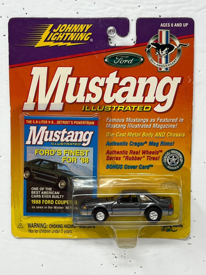 Johnny Lightning Ford Mustang Illustrated 1988 Mustang Coupe 5.0 1:64 Diecast