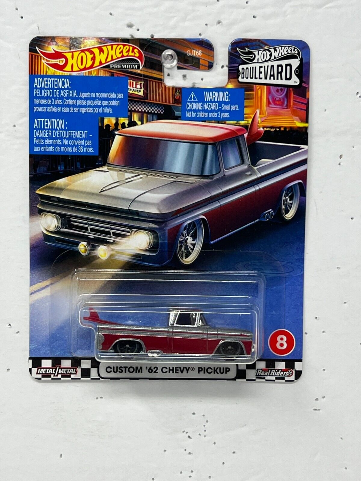 Hot Wheels Premium Boulevard Custom '62 Chevy Pickup 1:64 Diecast