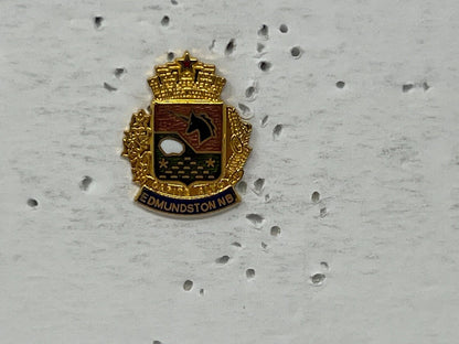 Edmunston New Brunswick Coat of Arms Patriotic Lapel Pin SP2