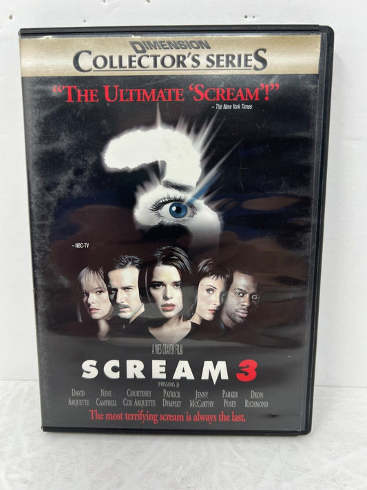 Scream 3 (DVD, 2010) Horror Neve Campbell Good Condition!!!