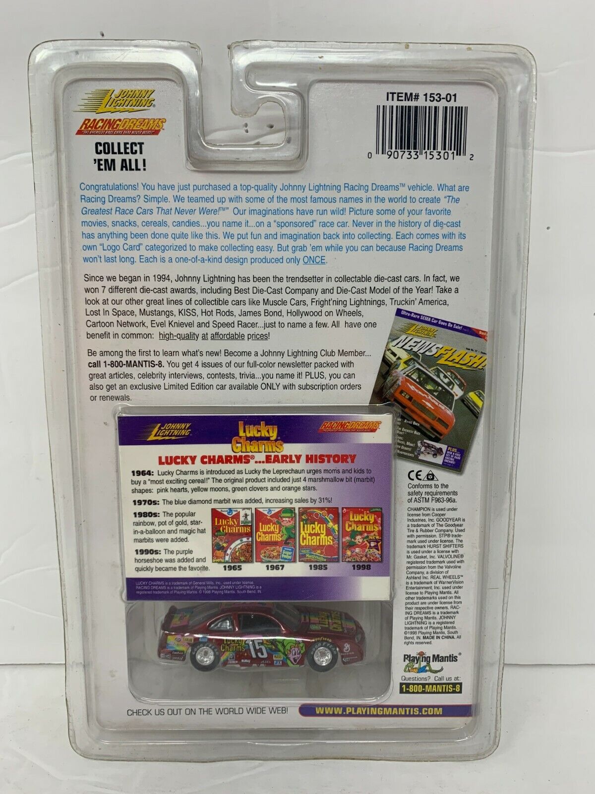 Johnny Lightning Racing Dreams Cereal Series Lucky Charms 1:64 Diecast