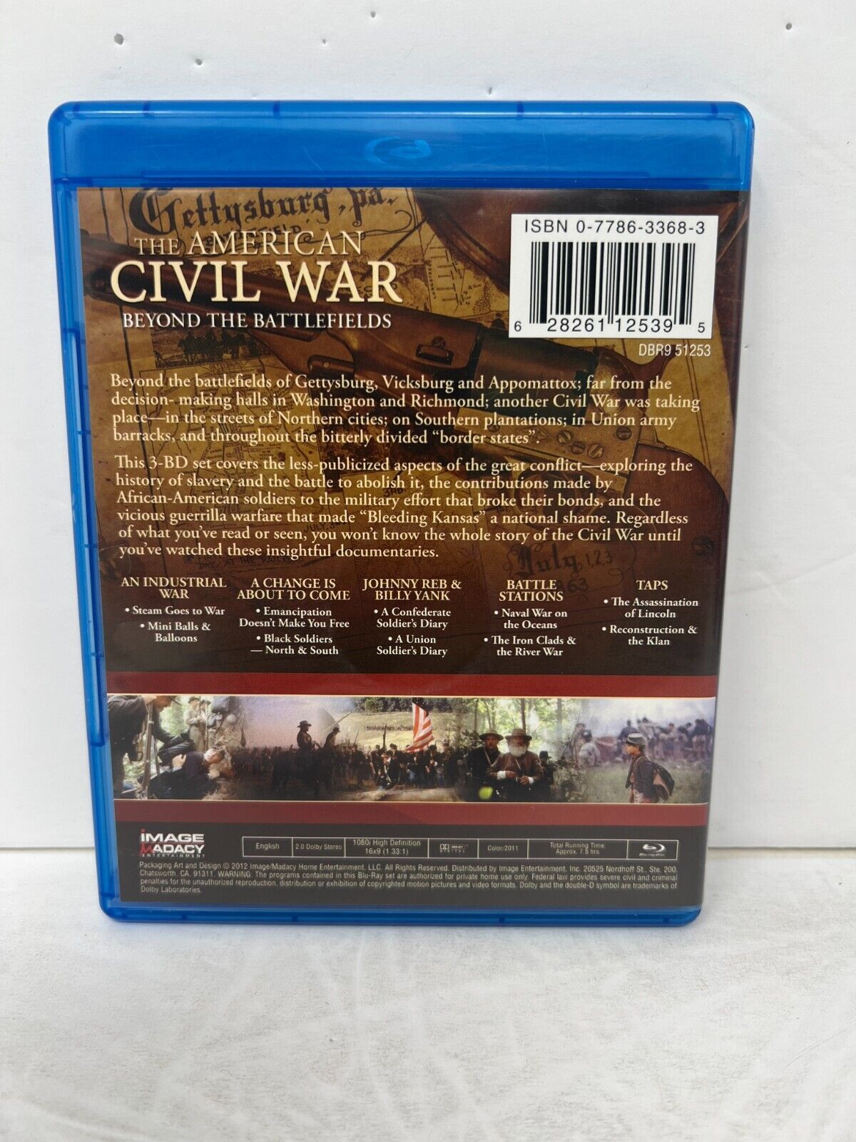 American Civil War Beyond the Battlefields (Blu-ray, 2012) War Good Condition!!!