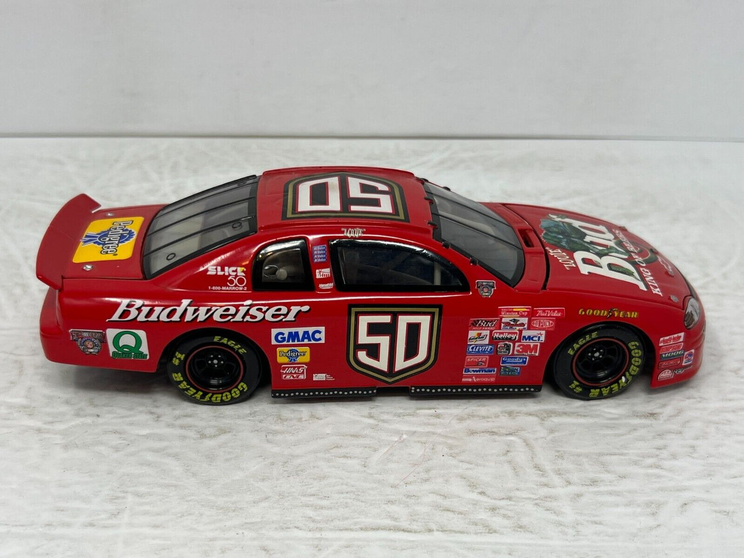 Action Nascar #50 Louie The Lizard Budweiser 1998 Chevy Monte Carlo 1:24 Diecast