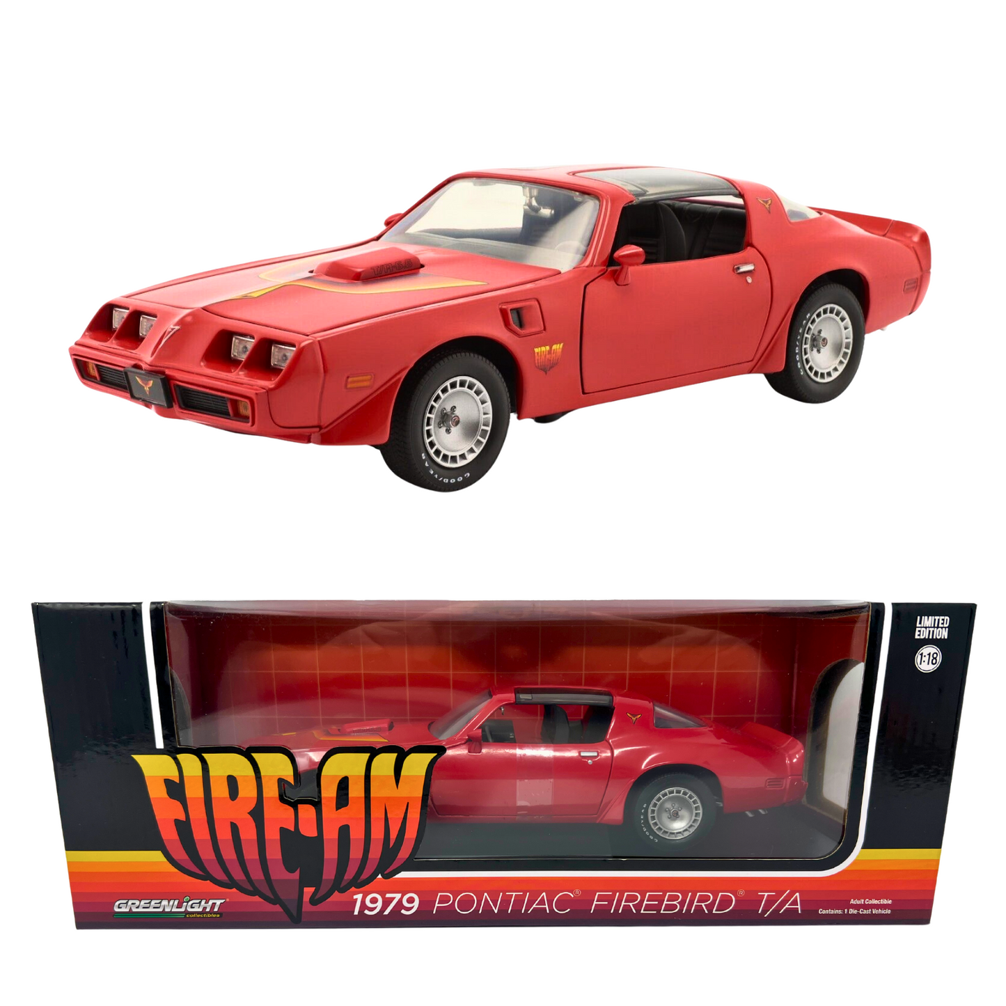 Greenlight 1979 Pontiac Firebird Trans-Am VSE Fire Am 1:18 Diecast