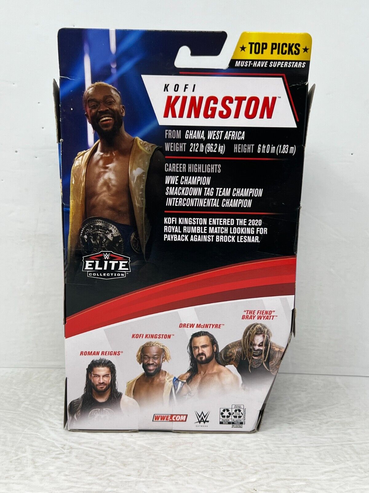 WWE Elite Collection Kofi Kingston Top Picks 2020 Wrestling Action Figure Mattel