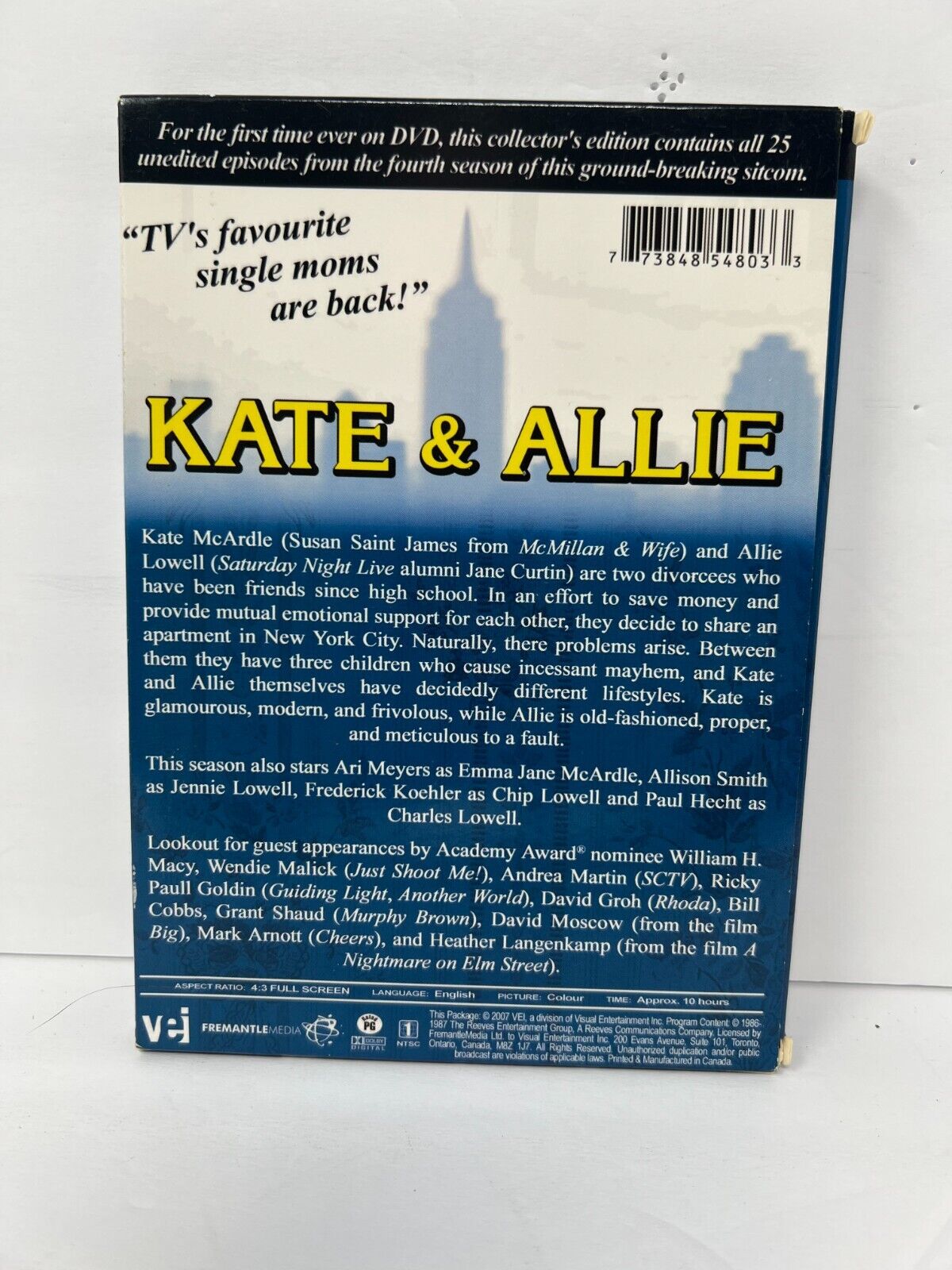 Kate & Allie Season 4 (DVD, 2007) TV Series Boxset Good Condition!!!