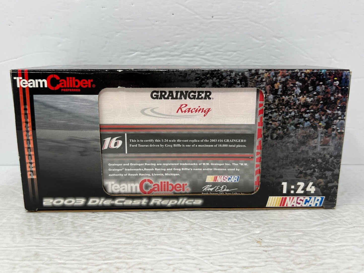 Team Caliber Preferred Nascar #16 Greg Biffle Grainger Ford Taurus 1:24 Diecast