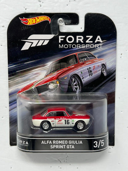 Hot Wheels Retro Entertainment Forza Alfa Romeo Giulia Sprint GTA 1:64 Diecast